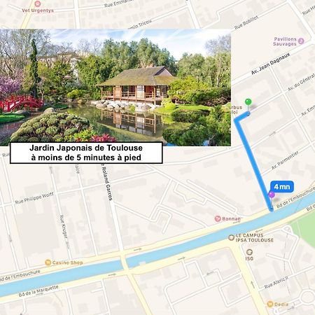 Le Saint Eloi - Studio Avec Parking Toulouse Centre Apartment Bagian luar foto