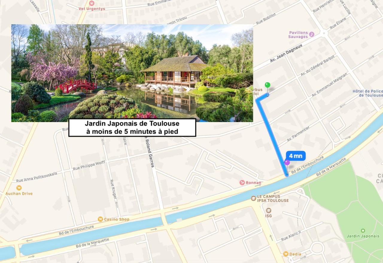 Le Saint Eloi - Studio Avec Parking Toulouse Centre Apartment Bagian luar foto